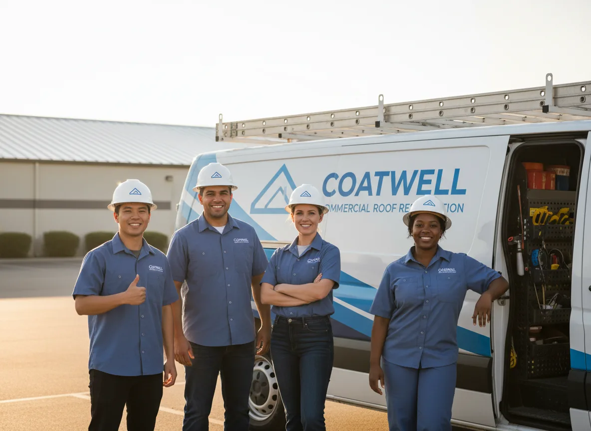 Commercial roof coating company in Shedd, OR